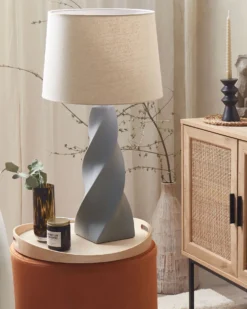 Bordlampe BELAYA Keramik Grå