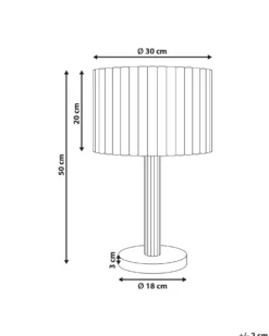 Bordlampe BELESSA Hør Lys Beige