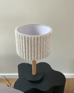 Bordlampe BELESSA Hør Lys Beige