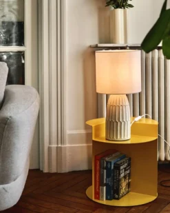 Bordlampe BELIHUL Keramik Cremehvid