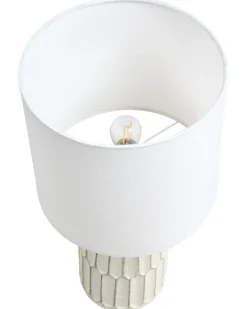Bordlampe BELIHUL Keramik Cremehvid