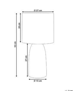 Bordlampe BELIHUL Keramik Cremehvid