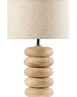 Bordlampe BETWA Mangotræ Lysebrun