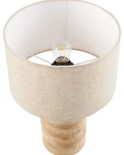 Bordlampe BETWA Mangotræ Lysebrun