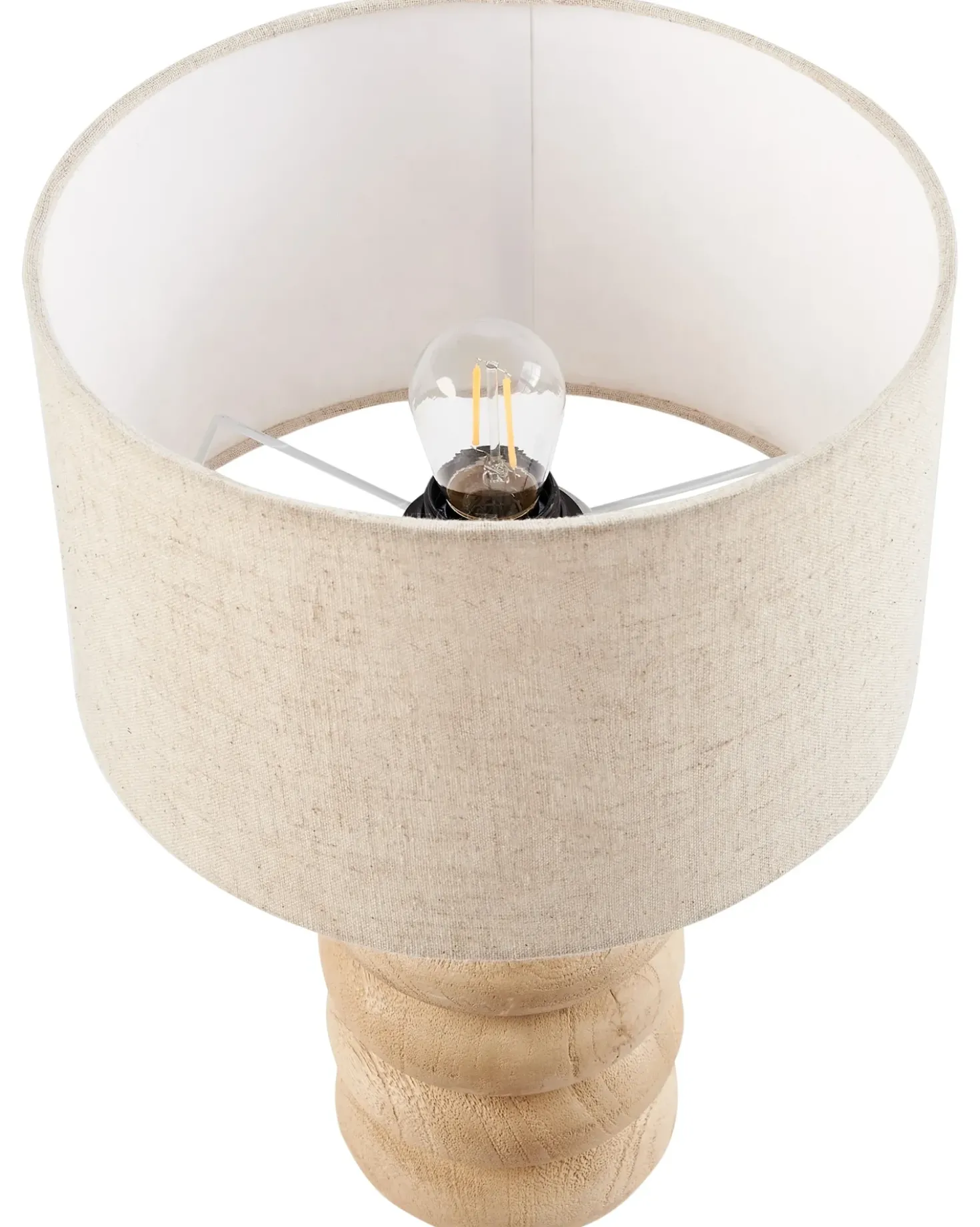 Bordlampe BETWA Mangotræ Lysebrun