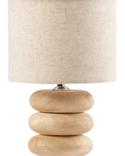 Bordlampe BETWA Mangotræ Lysebrun