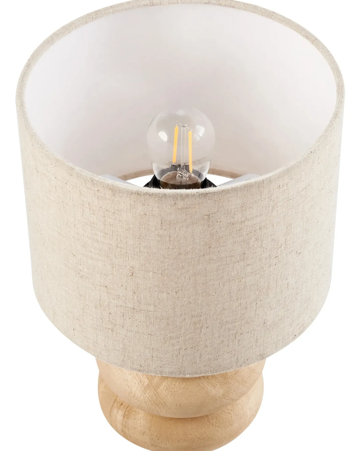 Bordlampe BETWA Mangotræ Lysebrun