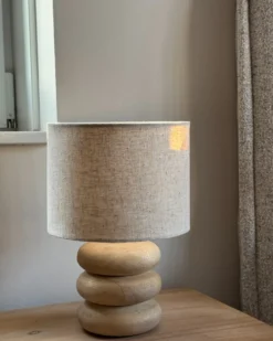 Bordlampe BETWA Mangotræ Lysebrun