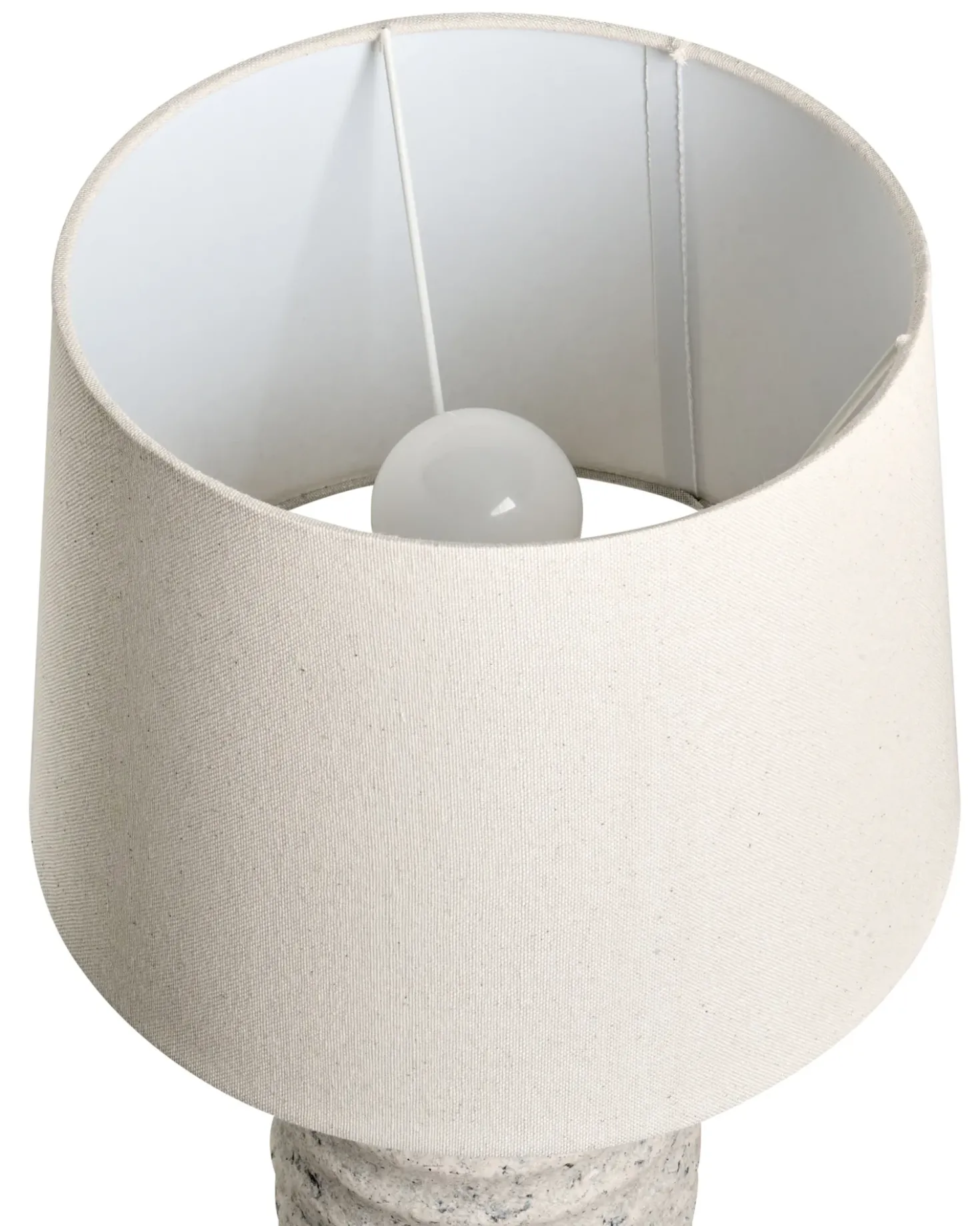 Bordlampe BILLY Keramik Cremehvid