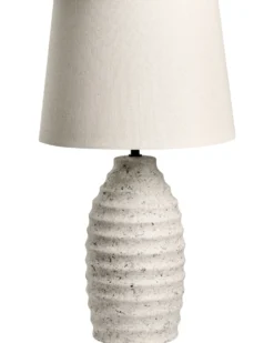 Bordlampe BILLY Keramik Cremehvid