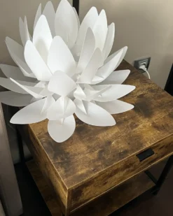 Bordlampe Blomst MUSONE Hvid