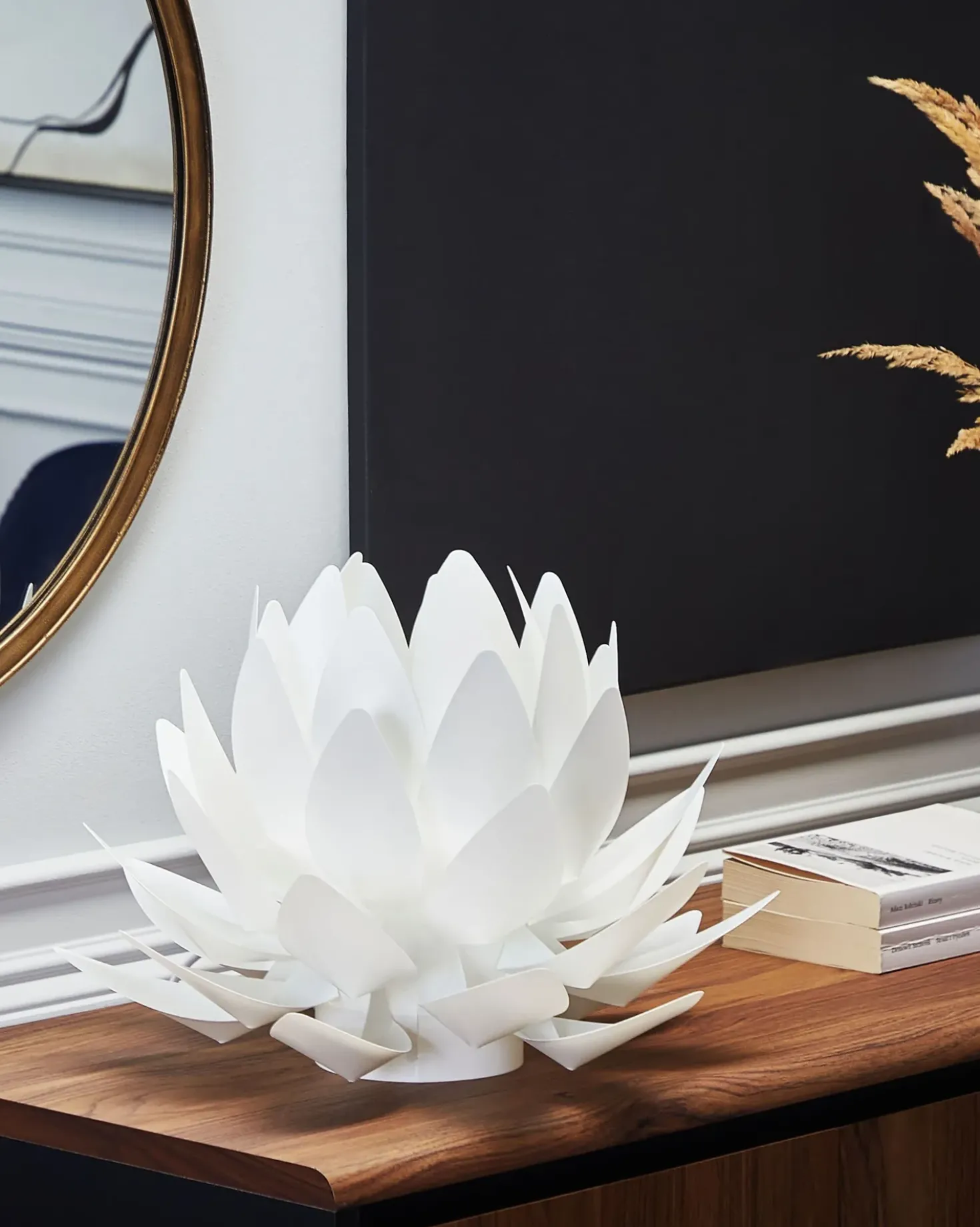 Bordlampe Blomst MUSONE Hvid