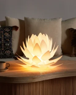 Bordlampe Blomst MUSONE Hvid