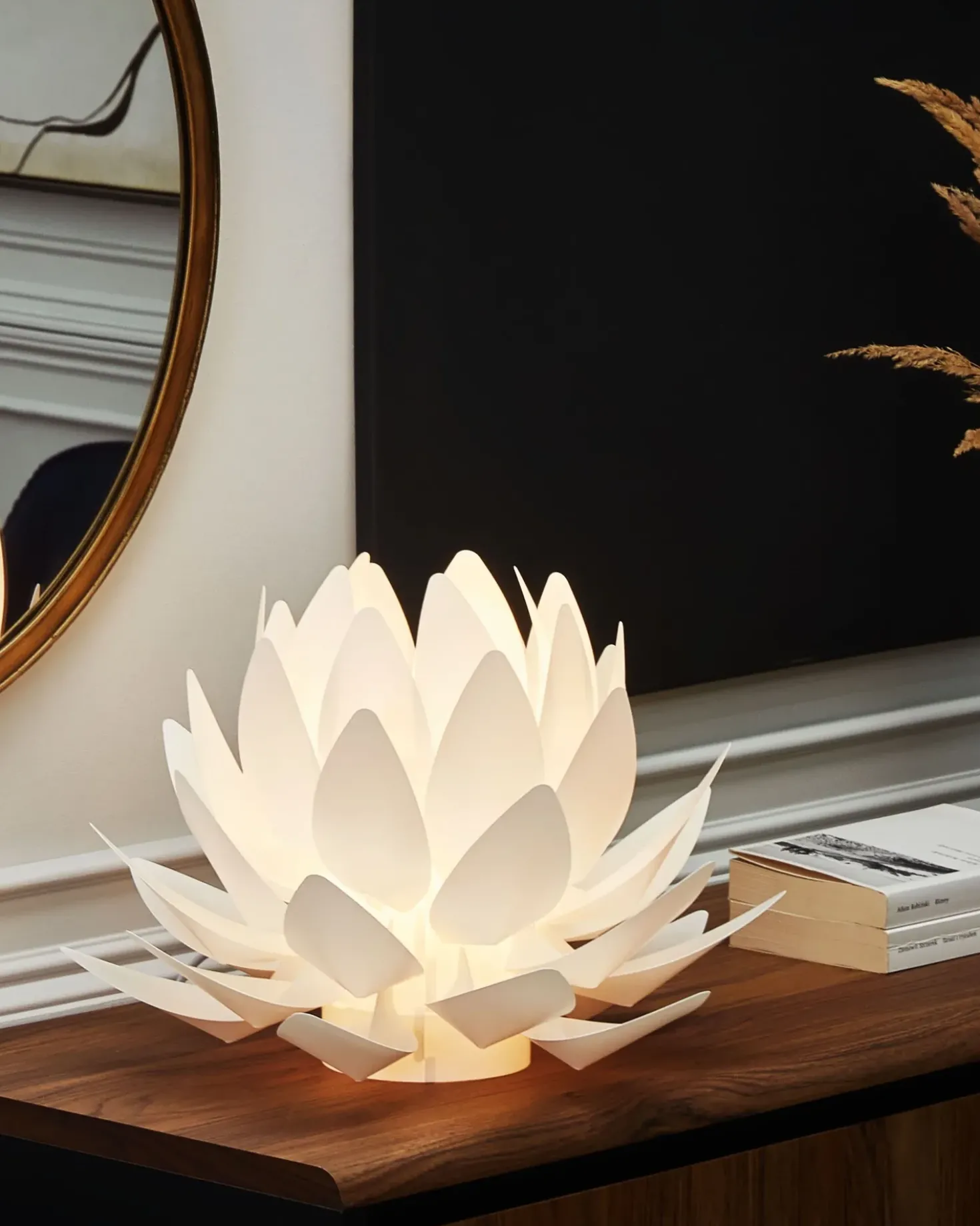 Bordlampe Blomst MUSONE Hvid
