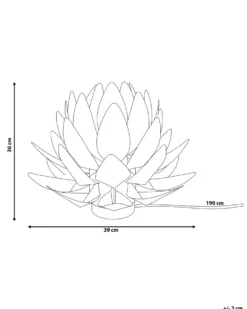 Bordlampe Blomst MUSONE Hvid