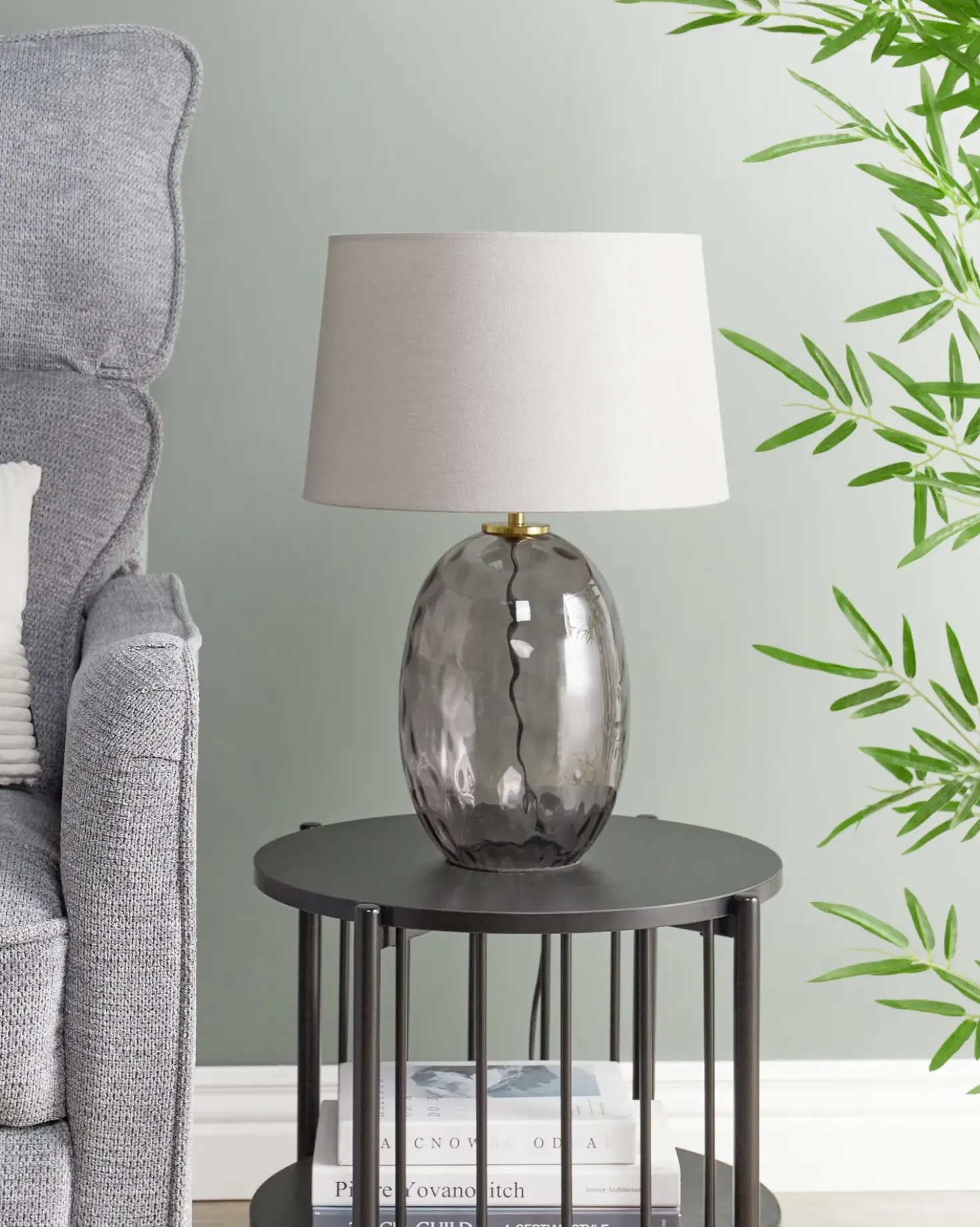 Bordlampe BONELLI Grå