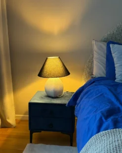 Bordlampe CADENA Keramik Beige