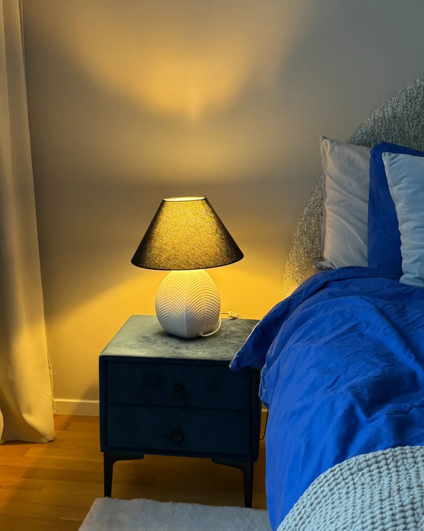 Bordlampe CADENA Keramik Beige