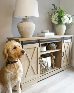 Bordlampe CAINE Keramik Lys Beige
