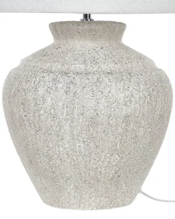 Bordlampe CAINE Keramik Lys Beige
