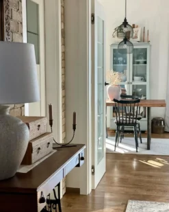Bordlampe CAINE Keramik Lys Beige