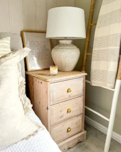 Bordlampe CAINE Keramik Lys Beige
