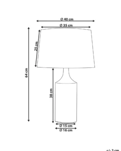 Bordlampe CALVAS Keramik Multifarvet