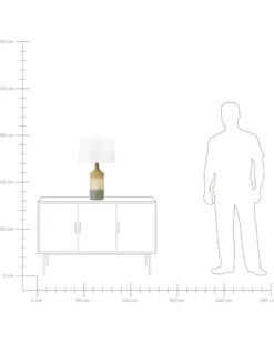 Bordlampe CALVAS Keramik Multifarvet