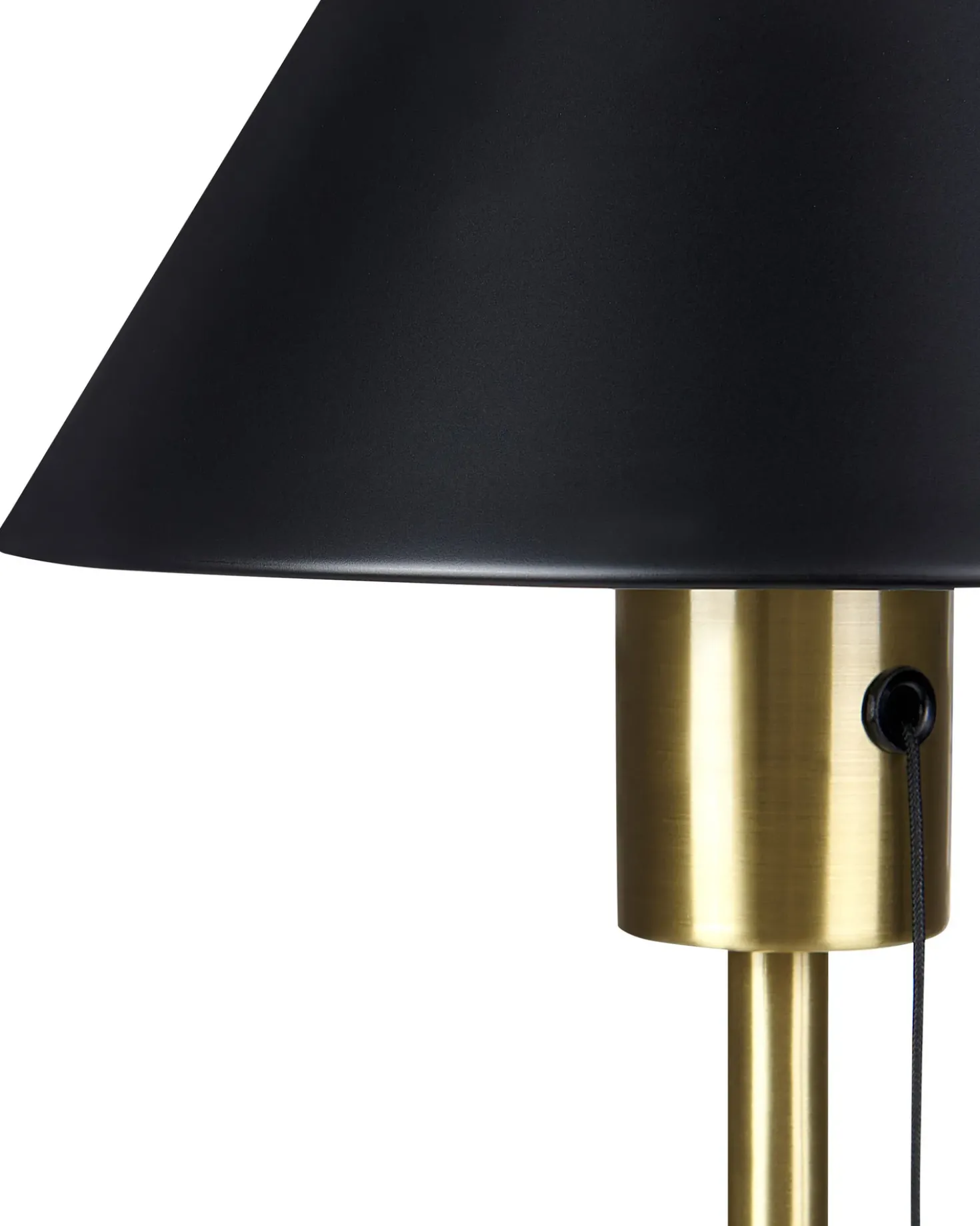 Bordlampe CAPARO Metal Sort/guld