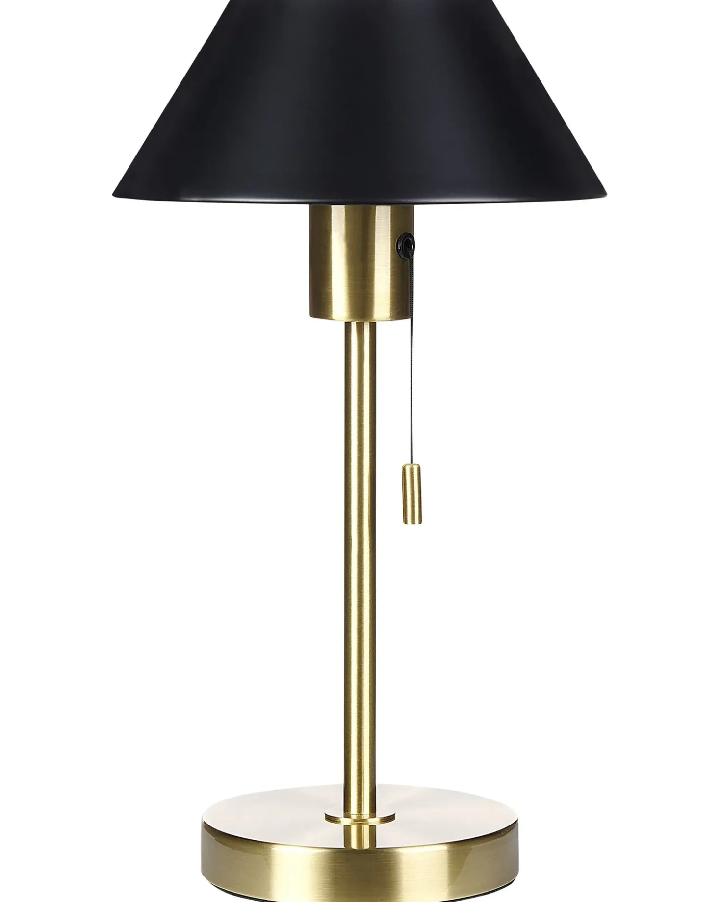 Bordlampe CAPARO Metal Sort/guld