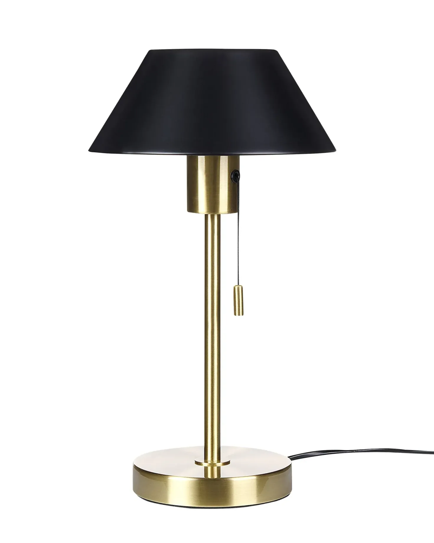Bordlampe CAPARO Metal Sort/guld