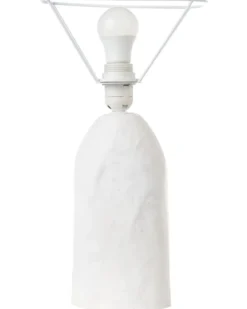 Bordlampe CARRASCO Papmaché Hvid