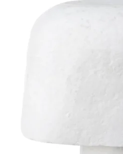 Bordlampe CARRASCO Papmaché Hvid