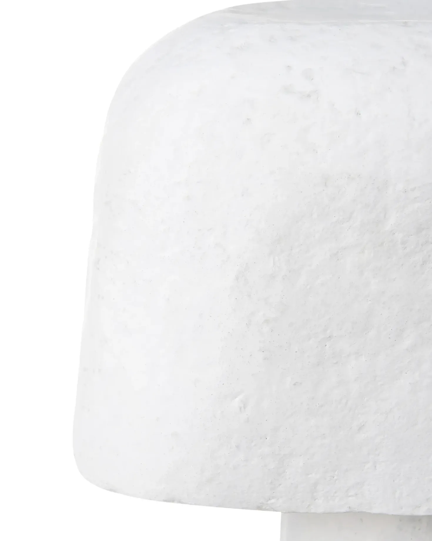 Bordlampe CARRASCO Papmaché Hvid