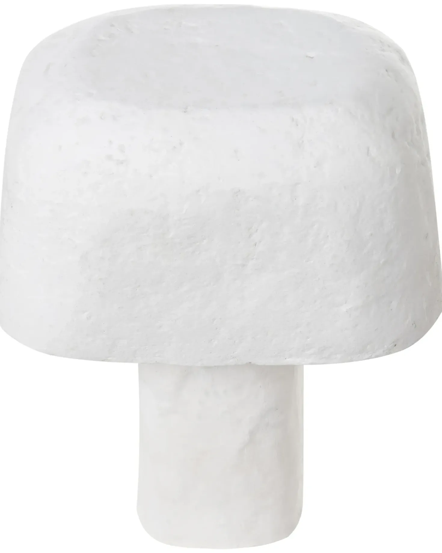 Bordlampe CARRASCO Papmaché Hvid