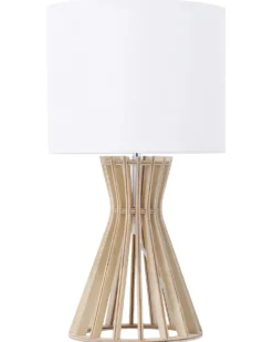 Bordlampe CARRION Brun/hvid