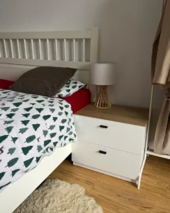 Bordlampe CARRION Brun/hvid
