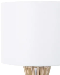 Bordlampe CARRION Brun/hvid