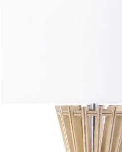 Bordlampe CARRION Brun/hvid