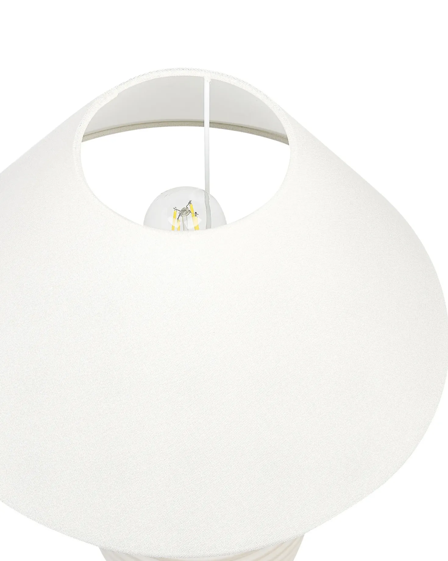 Bordlampe CELESTE Keramik Beige