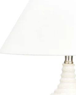 Bordlampe CELESTE Keramik Beige