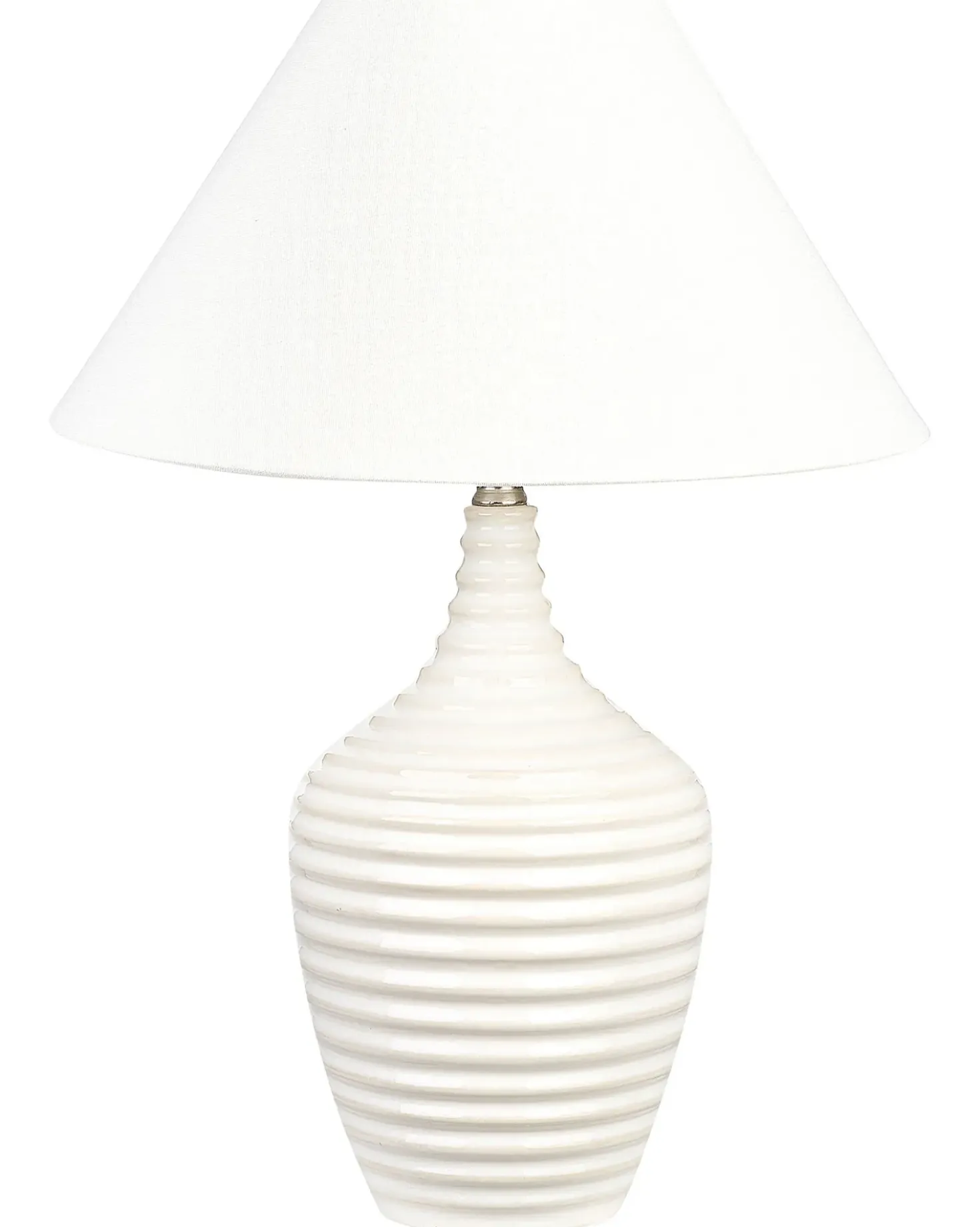 Bordlampe CELESTE Keramik Beige