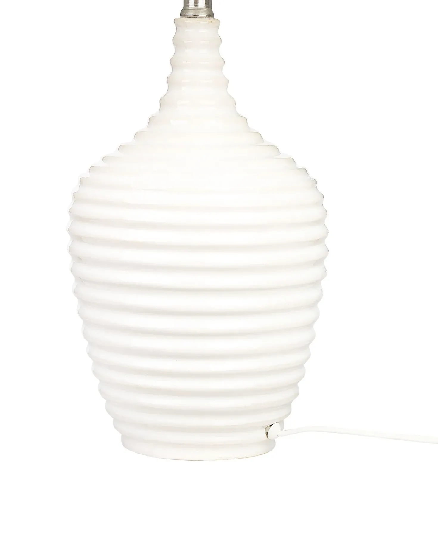 Bordlampe CELESTE Keramik Beige
