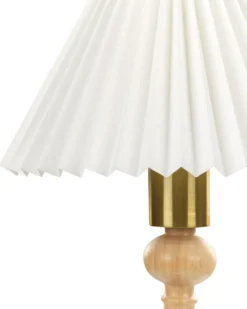 Bordlampe COOKS Egetræ Lysebrun/hvid