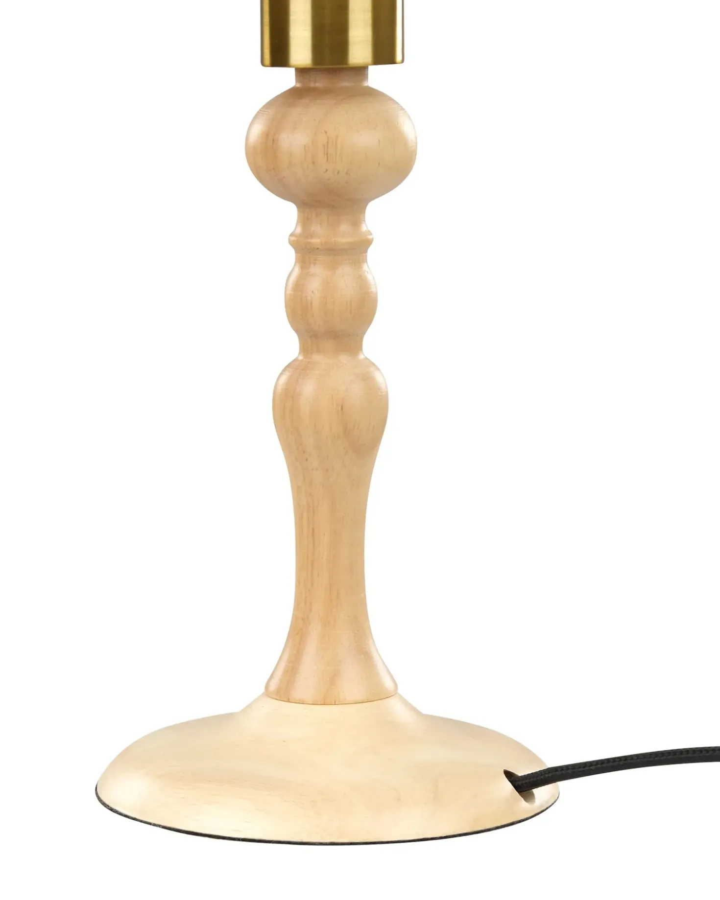 Bordlampe COOKS Egetræ Lysebrun/hvid
