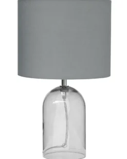 Bordlampe DEVOLL Glas Grå
