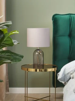 Bordlampe DEVOLL Glas Grå