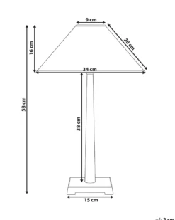 Bordlampe DHUD Metal Sort