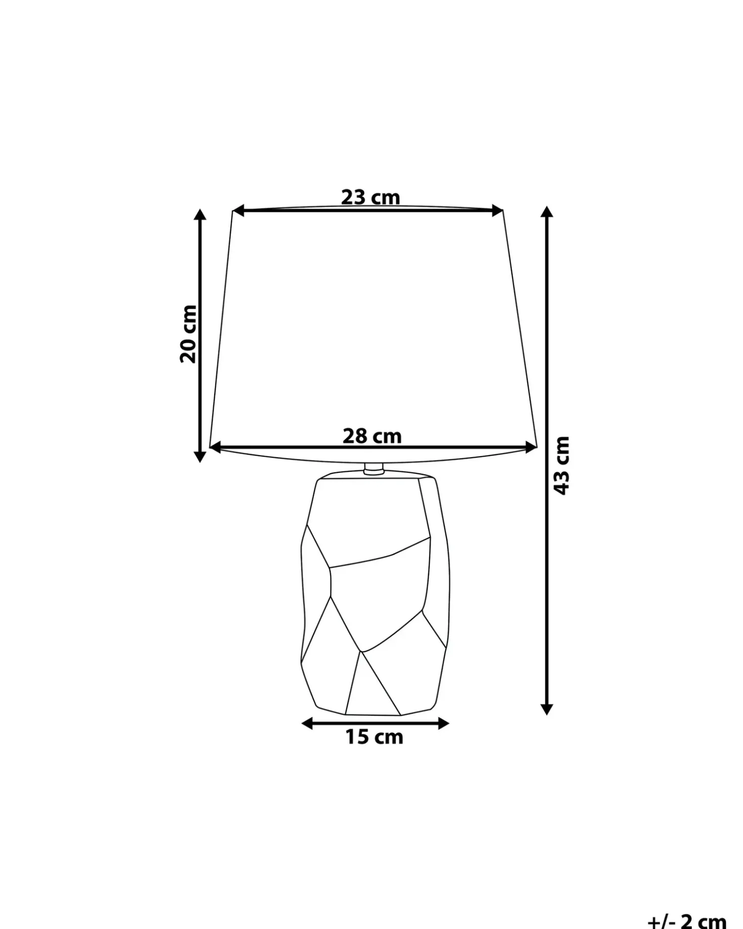 Bordlampe ELIA Keramik Pastellrosa