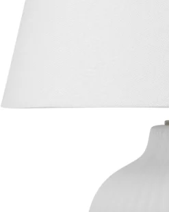 Bordlampe FERGUS Keramik Hvid